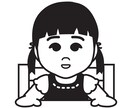 シンプル＆お洒落なお子様の似顔絵を描きます アイコンやグッズプリントに使いやすいシンプルなデザインです イメージ2
