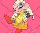 カートゥーン風ポップイラスト制作いたします ✨️期間限定モニター価格✨️かわいいイラストをお手頃価格で★ イメージ1
