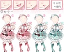 商用込◎バレンタイン量産イラスト制作します 超ラブリーな指ハートをした女の子のイラストができます！ イメージ5