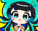 2000円で⚡カラフルでポップなアイコン描きます 個性的なアイコンが欲しい方に⚡キャラデザも可 イメージ4