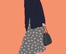 ファッションを楽しむ人のためのイラストを制作します SNS・プロフィール・ショップなど幅広くお使いいただけます。 イメージ3