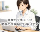 画像データ・PDFデータをテキスト化いたします 画像やPDFを編集できるデータに変換したい方へ イメージ1
