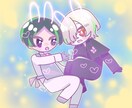 アイコン/夢絵などのイラストオーダー承ります キラキラかわいいアイコンお描きします！ イメージ3