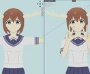 3Dアニメのキャラクターを作るます ブレンダーで3Dキャラクター作成 イメージ2