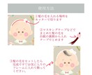名入り◎お洒落なファーストカットアートお作ります アレンジ可/可愛いサークルデザイン/ハガキサイズ/配送のみ イメージ9