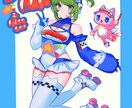 可愛いキャラクターイラストお描きします アイコン、ヘッダーイラストなど様々な用途に対応します！ イメージ2