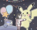 人物・動物+背景の１枚イラストを作成いたします お客様らしさを作品に取り入れ、あなただけの1枚にします イメージ6