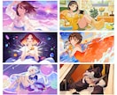 商用◎優しく温かな世界観が好きな貴方へお描きします 配信/Vtuber/MV/歌ってみた/立ち絵/アイコンなど イメージ2