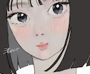 期間限定☆2500円でアイコン描きます 目を惹くお洒落で透明感のある女の子イラスト イメージ2