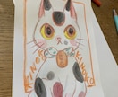 デフォルメ猫ちゃんイラスト描きますニャ！ます 世界でひとつしかないアナログイラストを描きます。 イメージ5