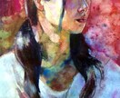 アナログで肖像画制作します 記念にリアルタッチで極彩色の個性的な肖像画を。 イメージ1