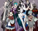 TRPG、ゲーム用立ち絵を制作致します 様々な用途に合わせて絵柄やポージングを変更します。 イメージ4