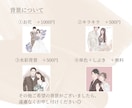 お花のような繊細で上品なイラストをお描きします 結婚式/似顔絵/ウェルカムボード/水彩風/ウェディング イメージ8