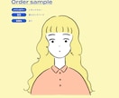 シンプルおしゃれなアイコンお描きします InstagramやX（旧Twitter）、LINEに◎ イメージ5