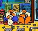 ユーモラスでキュートな人物・動物イラスト描きます 商用OK！挿絵やグッズなどを個性的に彩りたい方へ イメージ2