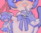 ポップでメルトでキュートなイラスト描きます 人物でも動物でも対応可能！サムネイル等の利用にも！ イメージ6
