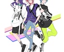 イラスト全般制作承ります アイコン/ヘッダー/MV/グッズ/表紙/幅広く対応いたします イメージ2