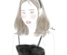 シンプルな線画を描きます お写真を元に特別な日、普段の何気ない格好のあなたを描きます イメージ3