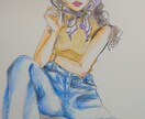 オリジナルアナログイラストを描きます お花と女性をメインに描いていきます。 イメージ3