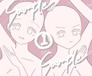 量産夢絵、コテ同を描きます かわいい男女を描くのが大得意の絵師が描かせていただきます! イメージ2