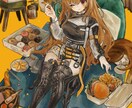 目を引く色彩の厚塗りイラスト描きます 個性派!つやつや鮮やか個性的な質感の厚塗り イメージ1
