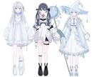 Live2d用パーツ分けイラスト描きます パーツ分け込のV用キャラクターデザインを制作します！ イメージ2