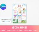 チラシ・フライヤーを低価格・丁寧に制作いたします CanvaProで高クオリティで伝わるデザインを提供します！ イメージ4