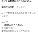 テーマはいいのに刺さらない理由、構造から分析します あなたの物語を読み、刺さらない理由を構造から可視化します イメージ4