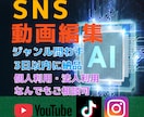 SNS向けショート動画を編集します お手持ちの素材を30秒以内の縦型動画に仕上げます イメージ1