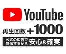 公式YouTube広告で再生回数アップします 再生単価1円！ペース調整や複数動画もOK！ イメージ1