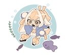 可愛いちびキャラがアイコンにぴったりだと思います もちもちの可愛いSDをお求めの方必見！ イメージ1