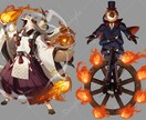 立ち絵、イラスト等制作いたします ゲーム、サムネイル、TRPG等 イメージ3