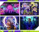 不穏でダークでポップなイラストを制作します MVイラスト、キャラデザなど！美醜問わず、低APP大歓迎！ イメージ7