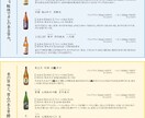 最安！ワインリスト・日本酒リスト作ります 飲食店経営者必見！安くて早く、丁寧なメニューを作成いたします イメージ8