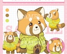 お手軽価格♪ゆるふわ癒し手書き風SDキャラ描きます 商用利用OK！SNS・配信・グッズに♪ イメージ7