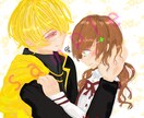 SNS.似顔絵等お描きします キラキラお目目が特徴の絵柄.オリジナル構図になります！ イメージ1