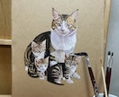 アクリル画でペット(猫・犬)の似顔絵を手描きします クラフト紙をベースにリアルで温かみのある絵です イメージ6