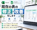 Excelの既存表を修正・改善をします プルダウン・チェックボックス・日付入力で使いやすく整えます イメージ1