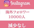 Instagram フォロワー10000人増えます インスタ　減少しないフォロワー　高品質 イメージ1