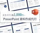 PowerPointの資料作成を代行します スライド1枚1,000より要相談 イメージ1