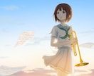 風景・背景＋女の子の美しいイラストをお描きします 清涼感、空気感のあるエモーショナルな絵に仕上げます。 イメージ5