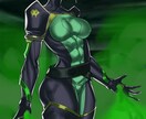 ご希望の筋肉娘描きます アイコン・バストアップ・立ち絵など イメージ5