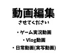 要望に応じた動画を作成いたします ゲーム実況、Vlog、日常動画(実写動画)に対応できます。 イメージ1