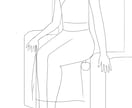 リアル系少女線画描きます 美を感じる線描描けます 美を感じる洗練された線描描けます イメージ2