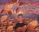 人物込の背景イラスト、1枚絵描きます 個性を出すあなただけの1枚！配信、書籍、グッズなどにも！ イメージ6