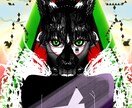 モノトーン系の1枚絵・人物描きます アニメ系のかわいい絵も描きます! イメージ1