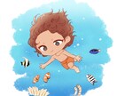 デフォルメキャラを描きます プレゼントや広告などに一人添えてみませんか イメージ7
