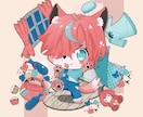 商用OKポップで可愛いSD(ちび)キャラ描きます YouTuberさんなど配信活動などでちびキャラが必要な方へ イメージ4