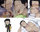 SNS用アイコン・イラストを描きます 単体絵やミニキャラなどの絵柄で描きます！ペア画も可能です イメージ2