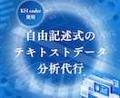 自由記述式のテキストデータの分析を代行します KH coderを用いた自由記述（テキストデータ）の分析 イメージ1